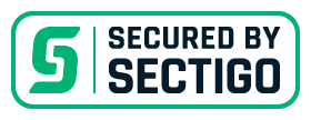 Sectigo Trust Seal-ikon – webstedets sikkerhedscertifikat